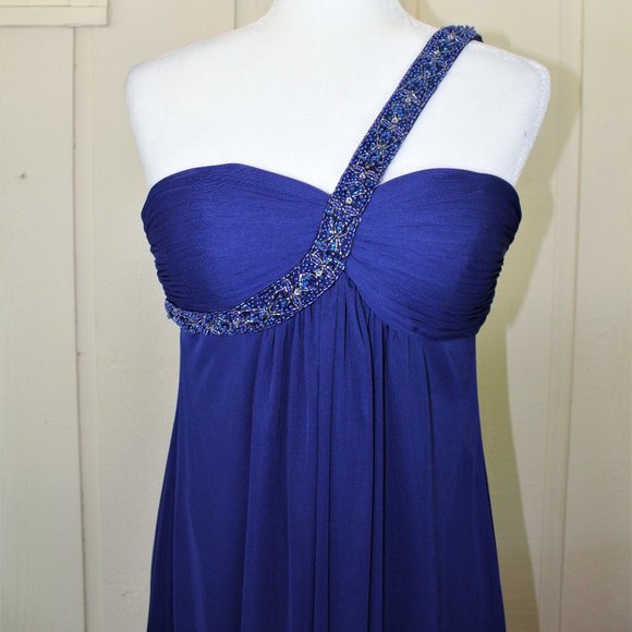 Cachè One-Shoulder Royal Blue Dress - Picture 2 of 3